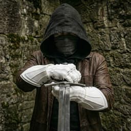 3D Printing Techwear Cyberpunk Mechanical Arm Armor Long Glove Retro Handsome Cosplay Costume Gift For Man