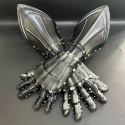 3D Printing Techwear Cyberpunk Mechanical Arm Armor Long Glove Retro Handsome Cosplay Costume Gift For Man