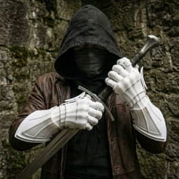 3D Printing Techwear Cyberpunk Mechanical Arm Armor Long Glove Retro Handsome Cosplay Costume Gift For Man