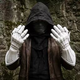 3D Printing Techwear Cyberpunk Mechanical Arm Armor Long Glove Retro Handsome Cosplay Costume Gift For Man