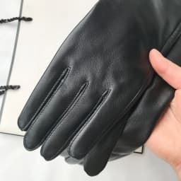 Customize Men's Gloves Real Leather Extra Long Straight Style Sheepskin Winter Warm Cuff New Women's Long Glove Opera