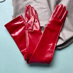 Customize Men's Gloves Real Leather Extra Long Straight Style Sheepskin Winter Warm Cuff New Women's Long Glove Opera