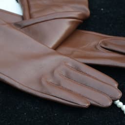 Customize Men's Gloves Real Leather Extra Long Straight Style Sheepskin Winter Warm Cuff New Women's Long Glove Opera