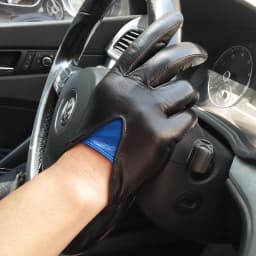 highshine unlined goat leather touch screen winter gloves for men black