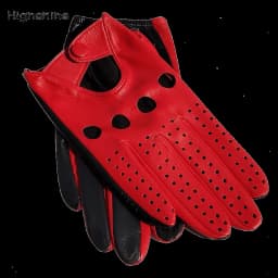 luxury Genuine Driving Gloves For Men Unlined Touch Screen Soft Thin Fit Hand Short motorcycle Leather Gloves