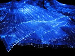 140cmx100cm RGB Luminous LED Light Fiber Optic Fabric for Glowing Shoes Clothes Bags - 4.59ftx3.28ft Size