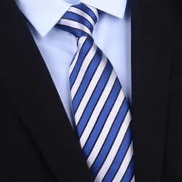 High Quality 100% Real Silk Tie For Men's Business Banquet Formal Shirt Accessories With Fashionable Striped Pattern 8CM Necktie