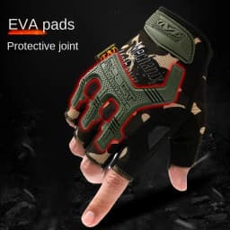Popular Tactical Gloves Half Finger Special Forces Outdoor Mountaineering Riding Protection Men Half Finger Motorbike Gloves