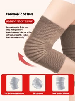 100% Cashmere Unisex Knee Sleeve Winter Coldproof Elderly Knees Warmer Men Knitted Kneecap Knee Protectors Leg Warmers Women