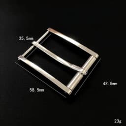 35mm Pure Titanium Pin Buckle Black Leather Belt Strap Full Grain Cowhide One Piece Screw for Fashionable Men And Women