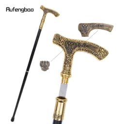 Russia Double Headed Walking Stick with 26cm Hidden Sword Self Defense Fashion Cane Sword Cosplay Crosier Stick 93cm