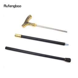 Russia Double Headed Walking Stick with 26cm Hidden Sword Self Defense Fashion Cane Sword Cosplay Crosier Stick 93cm