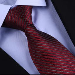 Top Quality 100% Real Silk Tie Men's Formal Shirt Accessories For Business Banquets Professional Black Blue Stripes 8CM Necktie