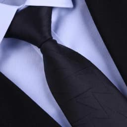 Top Quality 100% Real Silk Tie Men's Formal Shirt Accessories For Business Banquets Professional Black Blue Stripes 8CM Necktie