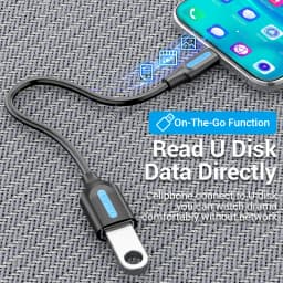 Vention OTG C Type Adapter OTG Cable Type C to USB A 3.0 2.0 Female Cable Adapter for MacBook Pro Xiaomi Mi 9 Type-C Converter