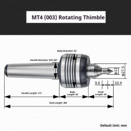 MT3 MT4 Morse Taper Live Center High Precision Rotating Center for Lathe Machine Standard Alloy Revolving Centre CNC