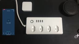 Brazil Smart Zigbee Power Strip, Tuya Zigbee Outlet With 4 Plugs and 4 USB Port, Individual Control,Works With Alexa Google Home
