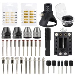 XCAN Rotary Tool Accessories Kit Saw Blade Mandrel Mini Drill Chuck Rotary Dedicated Locator for Dremel Rotary Tools