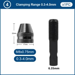 XCAN Rotary Tool Accessories Kit Saw Blade Mandrel Mini Drill Chuck Rotary Dedicated Locator for Dremel Rotary Tools