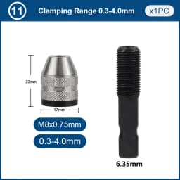 XCAN Rotary Tool Accessories Kit Saw Blade Mandrel Mini Drill Chuck Rotary Dedicated Locator for Dremel Rotary Tools