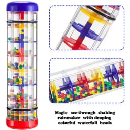Baby Toys 1 to 2 Years Musical Rainstick Baby Teether Newborn Toys Accessories Soft Sensory Hammer Game For Baby 6 12 Months