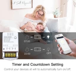 Wifi 30A Switch Module Wireless Relay Controller AC 220V 110V DC 12V 24V Works with Tuya Smart Life APP Voice Remote Control