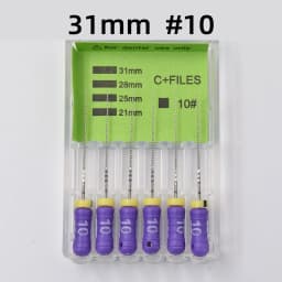 Twoendo Dental 25mm Endodontic 2 Boxes Stainless Steel C+ File Hand Use Endo Files Optional Sizes Used For Root Cleaning