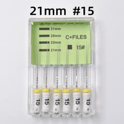 Twoendo Dental 25mm Endodontic 2 Boxes Stainless Steel C+ File Hand Use Endo Files Optional Sizes Used For Root Cleaning