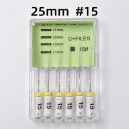 Twoendo Dental 25mm Endodontic 2 Boxes Stainless Steel C+ File Hand Use Endo Files Optional Sizes Used For Root Cleaning