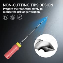 Twoendo Dental 25mm Endodontic 2 Boxes Stainless Steel C+ File Hand Use Endo Files Optional Sizes Used For Root Cleaning