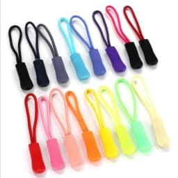 10pcs Replacement Clip Broken Buckle Zipper Pull Puller End Fit Rope Tag Fixer Zip Cord Tab Travel Bag Suitcase Tent Backpack