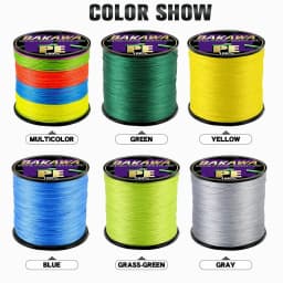 BAKAWA 4 Strands Braided Fishing Lines Multifilament Pesca 100M 300M 500M 1000M Carp Wire Japan Abrasion Resistant Pe Line