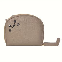 Cartoon Cat Shaped Design Wallet Women's Multi-Card Slots Holder Cute Fashion Faux Leather Coin Purse Creative ID Card Holder