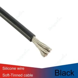 Silicone Cable Solar Panel Electrical Wire Heat Resistant Red Black 24 22 20 18 16 14 12 10 8 6 4 AWG Gauge for Car Auto Battery