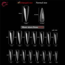 TP 75pcs/150pcs Stiletto Dual Form Nail Acrylic Quick Building Gel Mold Full Cover Extension Upper Mold False Nail Tips Top Form