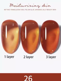 1-30pcs PSK Nude Pink Color Nail Art Ice Transparent Bare Color Nail Enamel 2026 New Net Red Popular White Gel Nail Polish