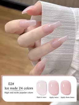 1-30pcs PSK Nude Pink Color Nail Art Ice Transparent Bare Color Nail Enamel 2026 New Net Red Popular White Gel Nail Polish