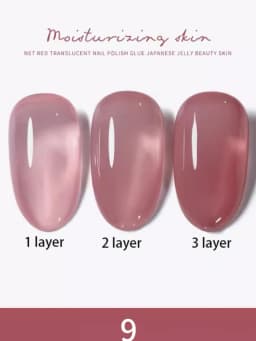 1-30pcs PSK Nude Pink Color Nail Art Ice Transparent Bare Color Nail Enamel 2026 New Net Red Popular White Gel Nail Polish