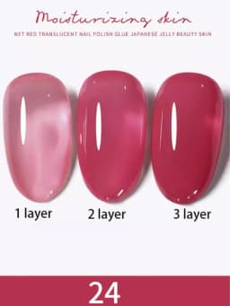 1-30pcs PSK Nude Pink Color Nail Art Ice Transparent Bare Color Nail Enamel 2026 New Net Red Popular White Gel Nail Polish