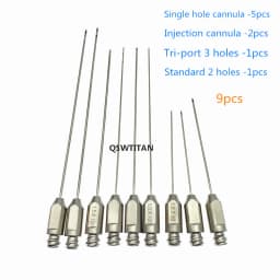 Fat Inflitration Cannula Fat Transfer Cannula Aspiration Cannula Metal Cap Syringe Cosmetology Micro Cannula liposuction tool