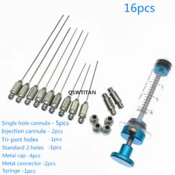 Fat Inflitration Cannula Fat Transfer Cannula Aspiration Cannula Metal Cap Syringe Cosmetology Micro Cannula liposuction tool