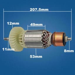 AC220V-240V W21-180 W20-180 W21-230 W20-230 Armature Rotor Anchor Motor Replacement Spare Parts For METABO Angle Grinder