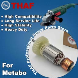 AC220V-240V W21-180 W20-180 W21-230 W20-230 Armature Rotor Anchor Motor Replacement Spare Parts For METABO Angle Grinder