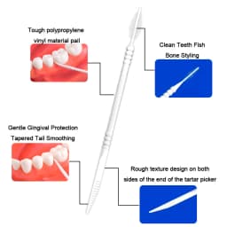 Super Dee 300 Pcs/Set Double-Headed Flosser Toothpicks Interdental Brush Oral Cleaning Gum Hygiene Teeth Care Sticks Disposable