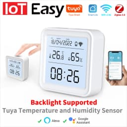 Tuya WiFi Zigbee Temperature Humidity Sensor APP Remote Monitor For Smart Home Var SmartLife Workwith Alexa Google Assistant
