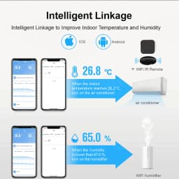 Tuya WiFi Zigbee Temperature Humidity Sensor APP Remote Monitor For Smart Home Var SmartLife Workwith Alexa Google Assistant