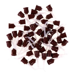 Wholesale 50Pcs/Pack Dental Materials Impression Mixing Tips Temporary Silicon Rubber Dispenser Gun Mix Head Dentist Tools 3.5mm