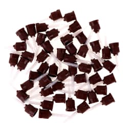 Wholesale 50Pcs/Pack Dental Materials Impression Mixing Tips Temporary Silicon Rubber Dispenser Gun Mix Head Dentist Tools 3.5mm