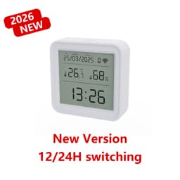 Zigbee or WiFi Temperature Humidity Sensor Tuya Smart Home Thermometer APP SmartLife Work With Alexa Google Assistant