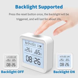 Zigbee or WiFi Temperature Humidity Sensor Tuya Smart Home Thermometer APP SmartLife Work With Alexa Google Assistant